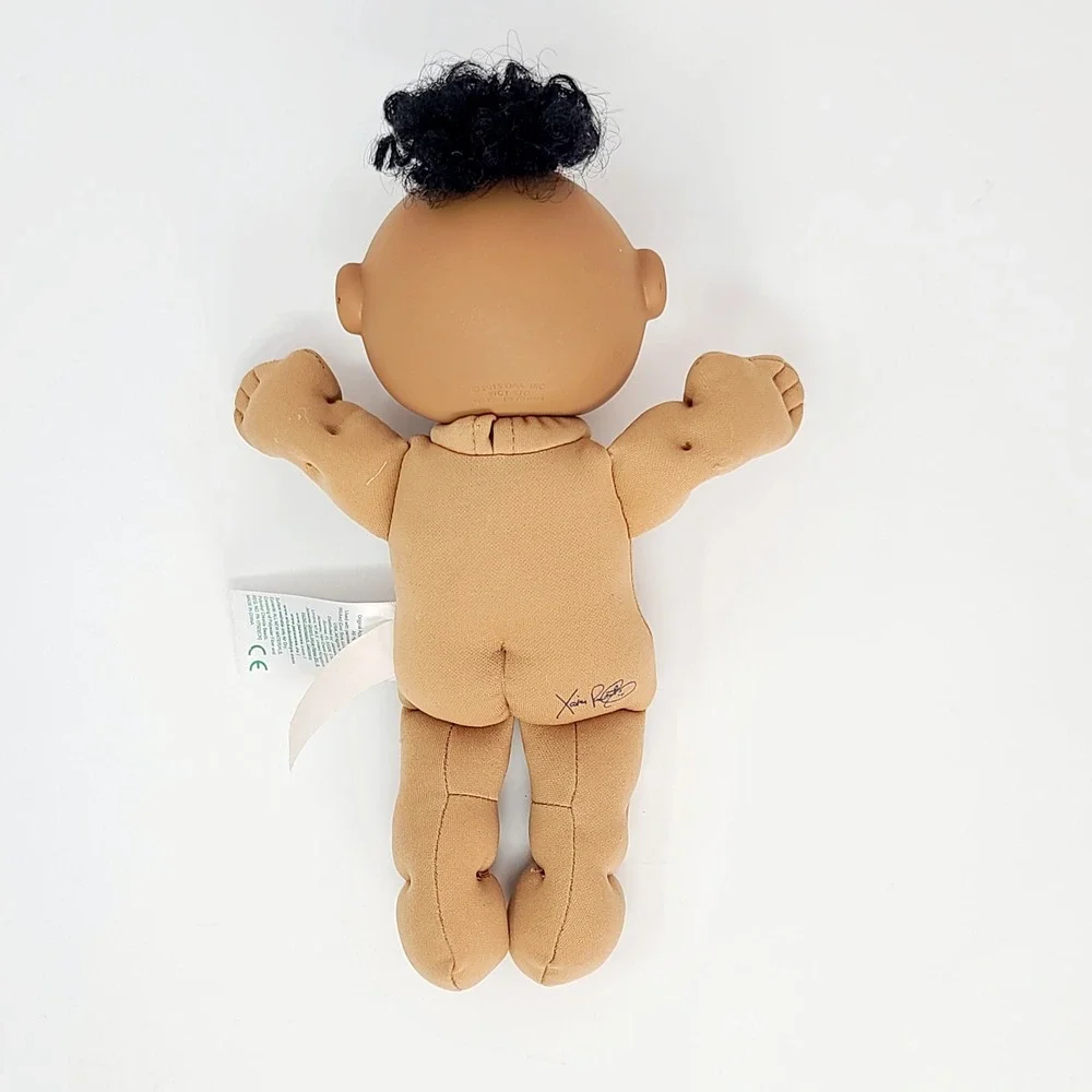 Cabbage Patch Kids Baby Doll Unisex 10 Inch Brown Tan Soft Body 2015 Good